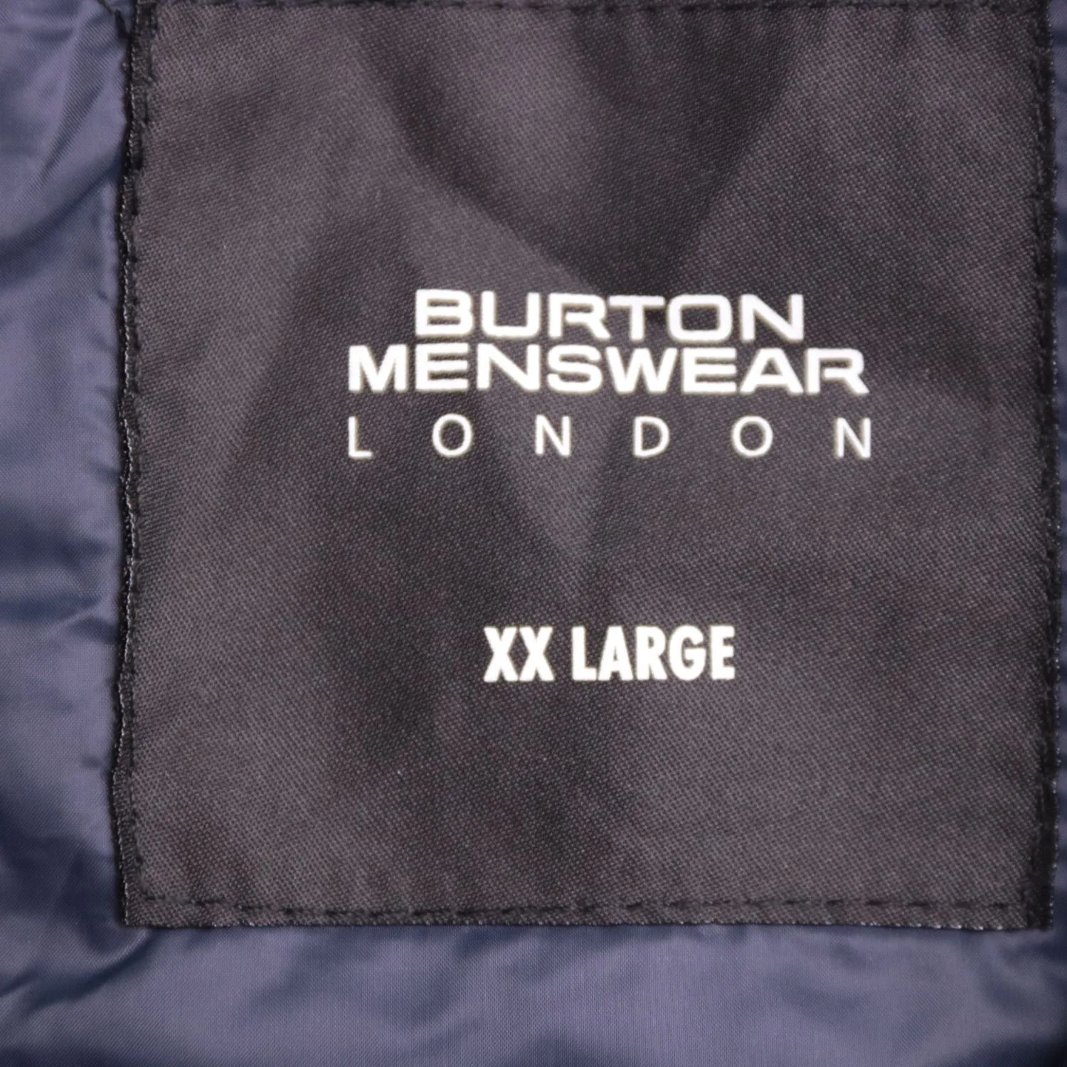 Тёмно-синий жилет Burton Menswear London на молнии, размер 58 (XXL)